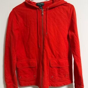 Ralph Lauren Bright Red zip up Hoodie excellent condition